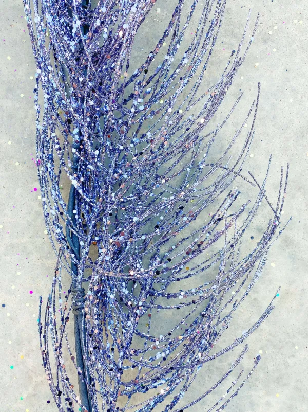 Celebrate Birthday^A&B Floral 5' Glitte Pine Garland In Assorted Colors