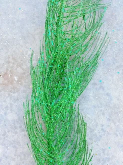Mardi Gras^A&B Floral 5' Glitte Pine Garland In Assorted Colors