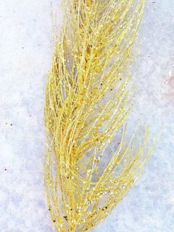 Mardi Gras^A&B Floral 5' Glitte Pine Garland In Assorted Colors