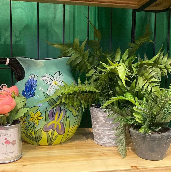 Floral Decor^RAZ 17" Potted Fern
