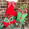 Pot Stakes^The Round Top Collection All Glitter Pink Poinsettia Stake
