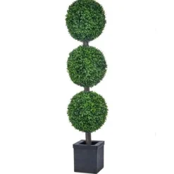 Faux Plants^Regency American Boxwood Ball Topiary, 48"