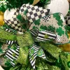 Ribbon^A&B Floral Antique Diamond Plaid Ribbon, 4" X 10Yd.