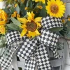 Ribbon^A&B Floral Antique Diamond Plaid Ribbon, 2.5" X 10Yd.
