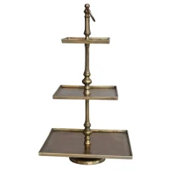 Tiered Trays^Creative Coop Antique Finish Three - Tier Tray