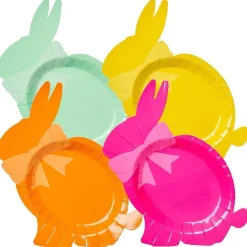 Party Diy^Sophistiplate Appetizer Die Cut Bunny Plate, Hoppy Easter