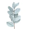 Floral Decor^Regency Aqua Glitter Trinity Magnolia Leaf Spray