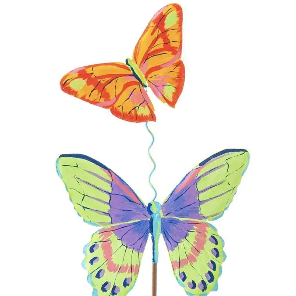 Pot Stakes^The Round Top Collection Artful Butterfly