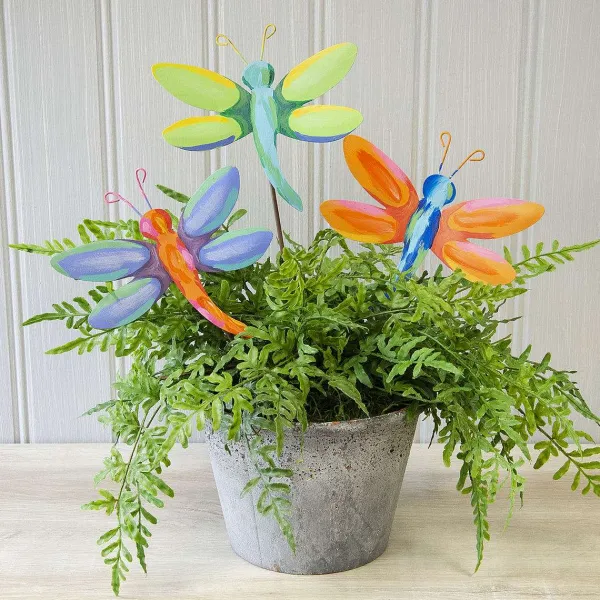 Pot Stakes^The Round Top Collection Artful Dragonfly