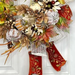 Door Decor^* Autumn Leaves Wreath