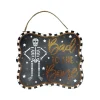 Table Decor^Craig Bachman Bad To The Bone Glitter Sign