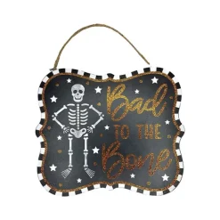 Table Decor^Craig Bachman Bad To The Bone Glitter Sign