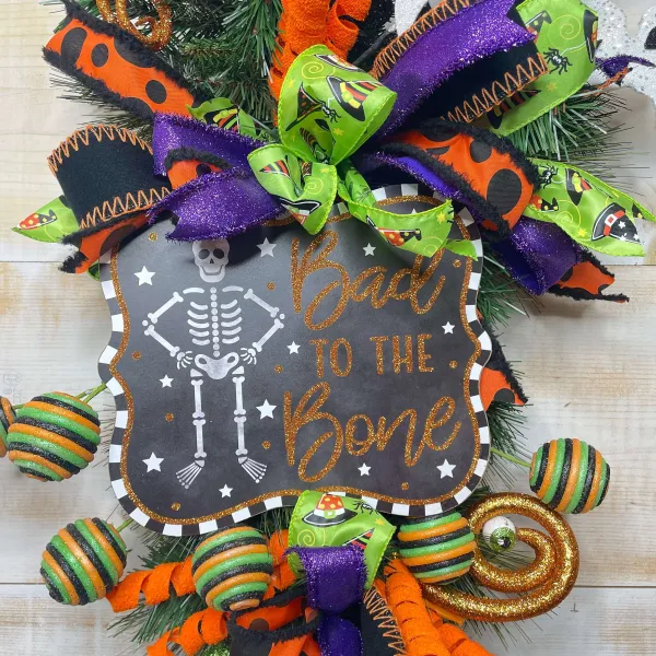 Table Decor^Craig Bachman Bad To The Bone Glitter Sign