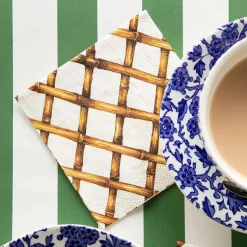 Spring^Hester & Cook Bamboo Lattice Cocktail Napkin Set