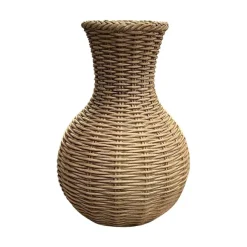Decorative Containers^Two's Company Basket Weave Pattern Vase