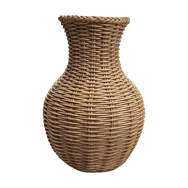 Decorative Containers^Two's Company Basket Weave Pattern Vase
