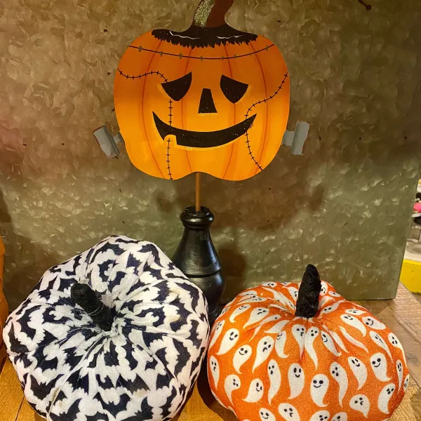Focal Points^Liberty Floral Bats Fabric Pumpkin