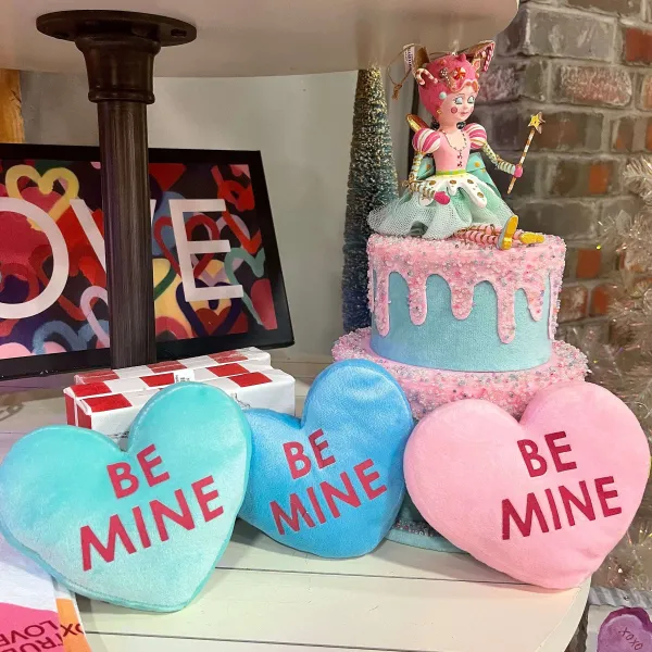 Pillows^Liberty Floral Be Mine Plush Heart Small