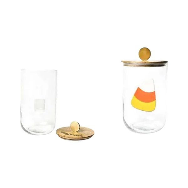 Kitchen & Dining^Happy Everything Big Wooden Lid Glass Jar By !