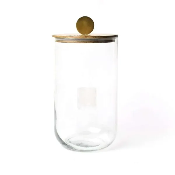 Kitchen & Dining^Happy Everything Big Wooden Lid Glass Jar By !