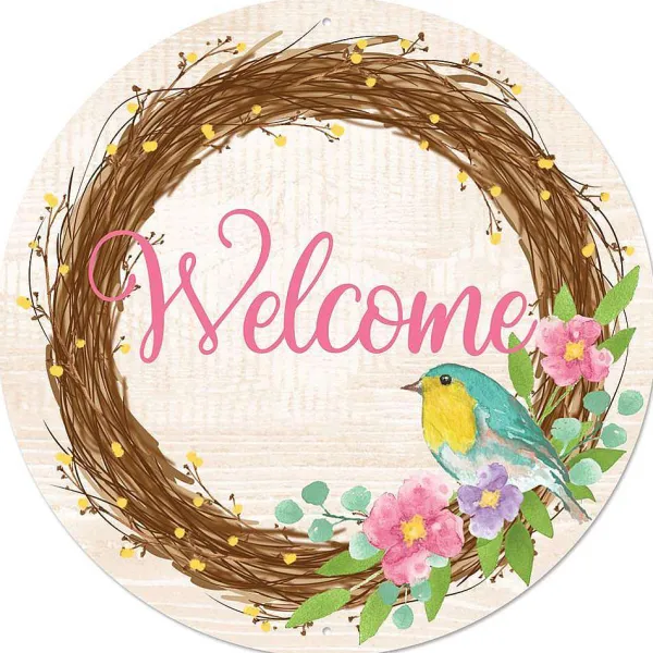 Signs^Craig Bachman Bird Nest Metal Sign