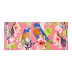 Spring^Evergreen Birdies On Cherry Blossoms Sassafras Switch Mat