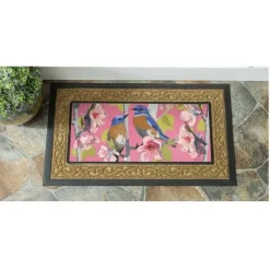 Spring^Evergreen Birdies On Cherry Blossoms Sassafras Switch Mat