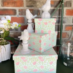 Home Accents^RAZ Birds On Pedestals Set