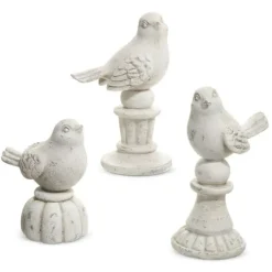 Table Decor^RAZ Birds On Pedestals Set