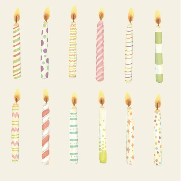 Celebrate Birthday^Hester & Cook Birthday Candle Cocktail Napkin Set