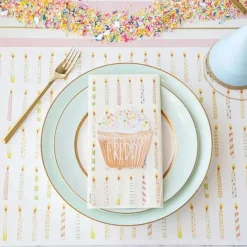 Party Diy^Hester & Cook Birthday Candles Placemat Sheets