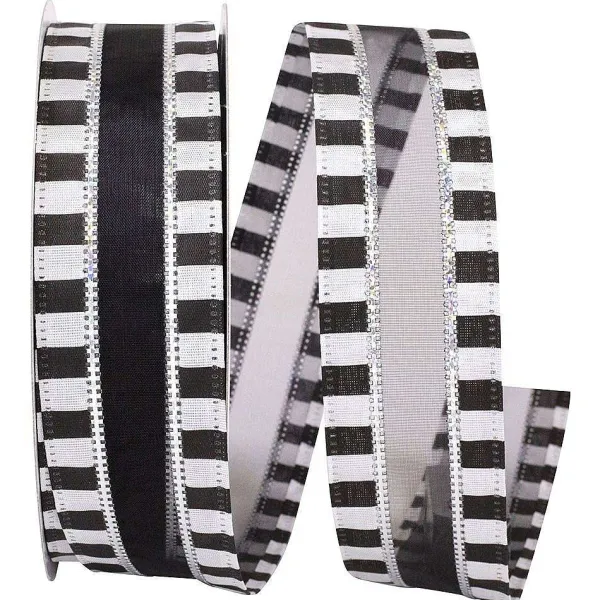 Ribbon^Reliant Ribbon Black And White Beetlejuice Ribbon, 1.5"X 25Yd