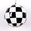 St. Patrick's Day^Farrisilk Black And White Check Ornament, 5"