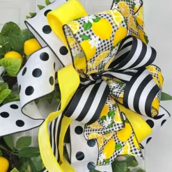 Ribbon^D. Stevens Black And White Grosgrain Stripe Ribbon, 2.5" X 25Yd