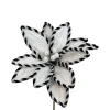 Floral^Liberty Floral Black And White Velvet Poinsettia Pick