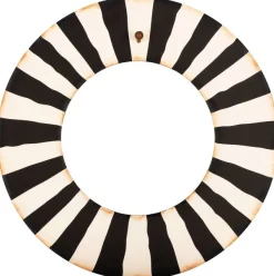 Door Decor^The Round Top Collection Black And White Wreath With Grommet Hanger