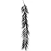 Greenery^Liberty Floral Black Flocked Pine Garland