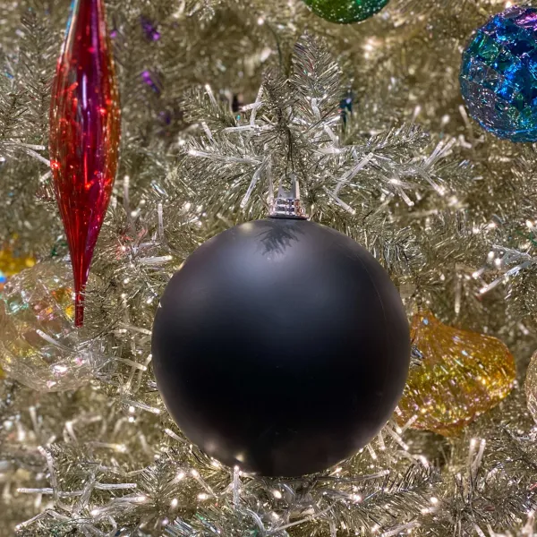 Ball Ornaments^Farrisilk Black Matte Ball Ornament, 8"