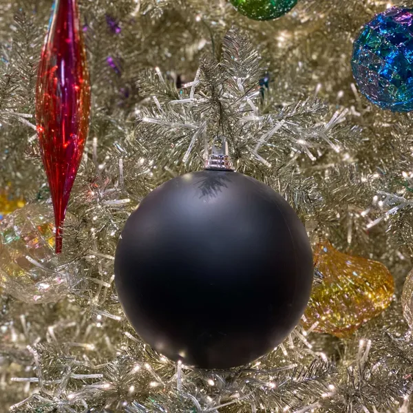 Ball Ornaments^Farrisilk Black Matte Ball Ornament, 6"