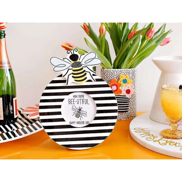 Home Accents^Happy Everything Black Medium Stripe Round Frame By !