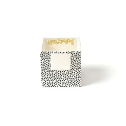 Table Decor^Happy Everything Black Mini Dot Small Nesting Cube By !