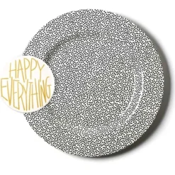 Kitchen & Dining^Happy Everything Black Small Dot Big Round Entertaining Platter By !