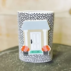 Diy Containers^Happy Everything Black Small Dot Oval Vase By !