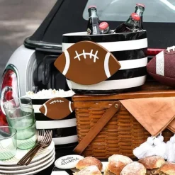 Kitchen & Dining^Happy Everything Black Stripe Big Bowl By !