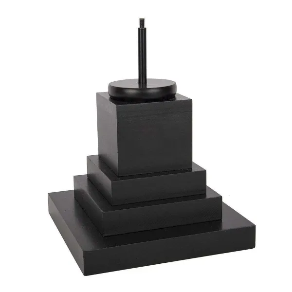 Table Decor^The Round Top Collection Black Wood Display Pole, Short