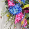 Spring^* Blooming Blue Hydrangea Wreath