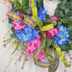 Creations^* Blooming Blue Hydrangea Wreath