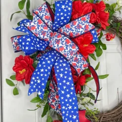 Creations^* Blooming Patriotism Wreath