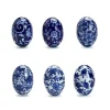 Spring^Two's Company Blue And White Hand-Painted Eggs