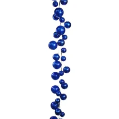Garlands^Farrisilk Blue Candy Apple Ball Garland, 10'